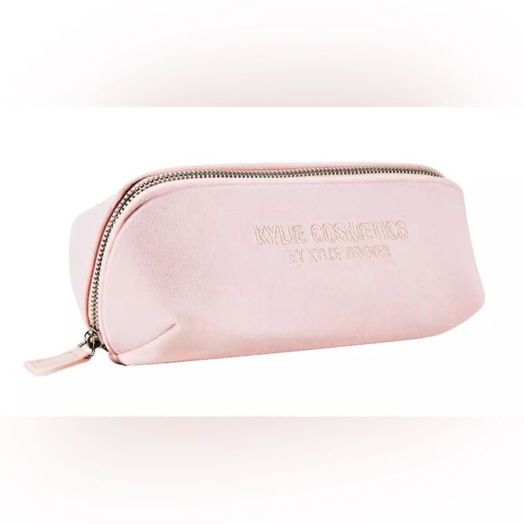 Kylie Cosmetics Handbags - Kylie Jenner Cosmetics Pink Velvet Pouch Makeup Bag, New No Tags